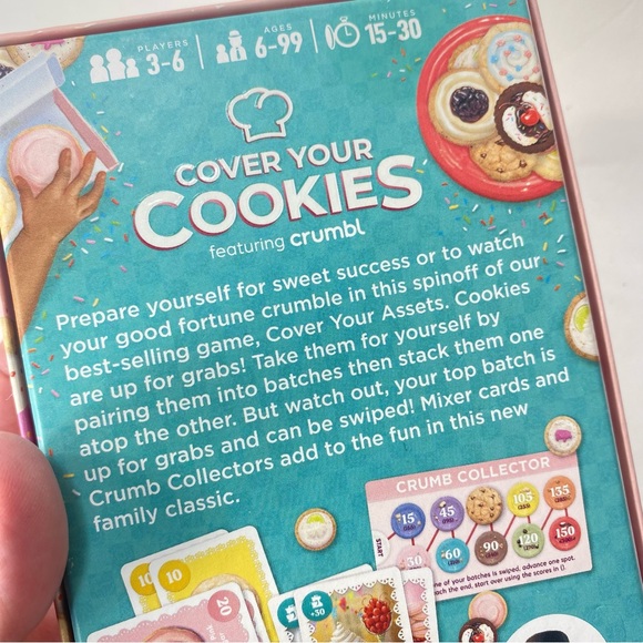 Cover Your Cookies Card Game Grandpa Beck's Games and Crumbl Cookie NEW - Picture 9 of 13